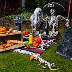 Halloween dekorácia náhrobného kameňa